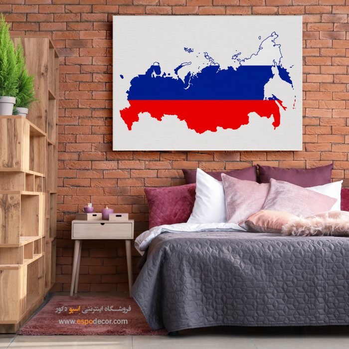 روسیه - تابلو بوم نقشه