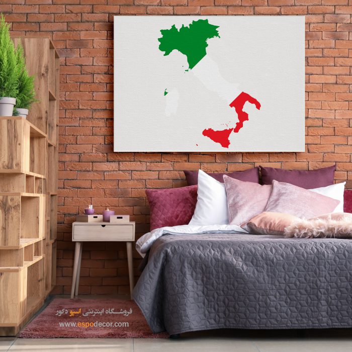 ایتالیا - تابلو بوم نقشه