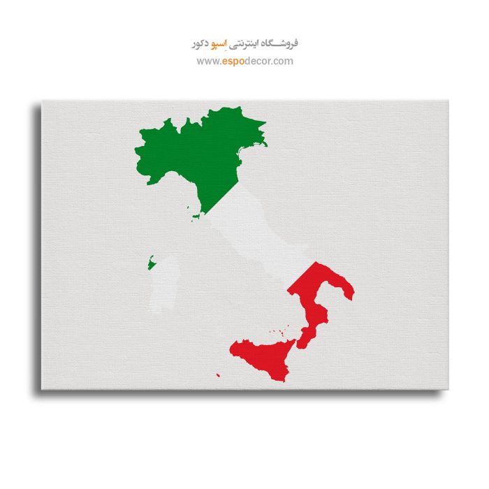 ایتالیا - تابلو بوم نقشه