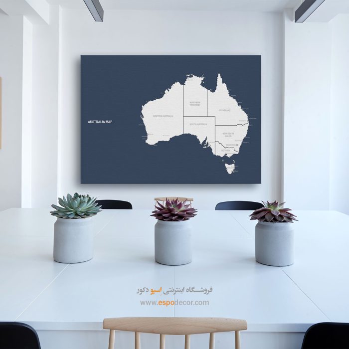 استرالیا - تابلو بوم نقشه