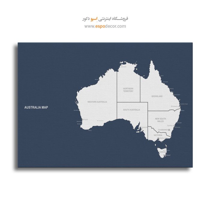 استرالیا - تابلو بوم نقشه