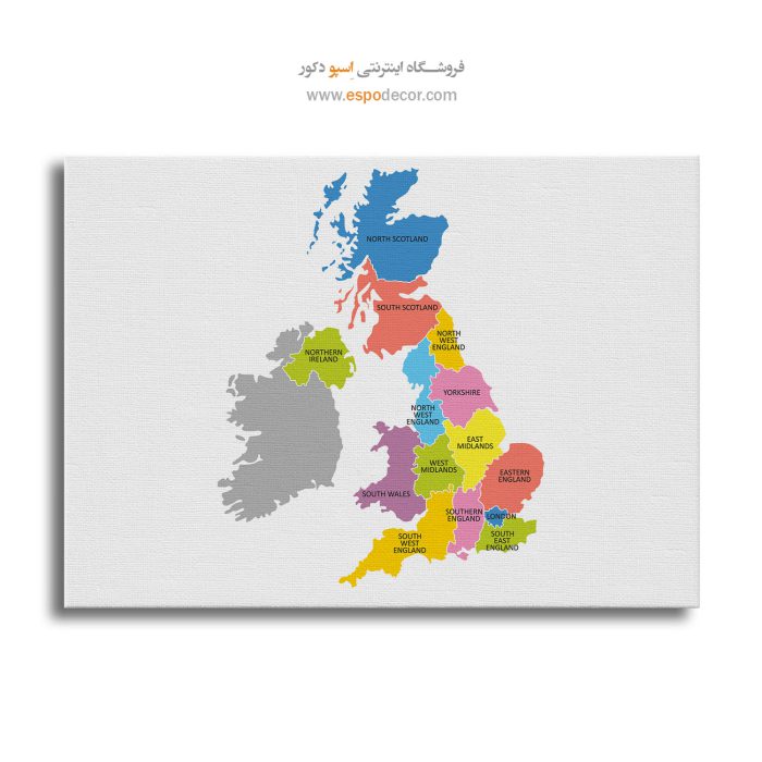انگلستان - تابلو بوم نقشه