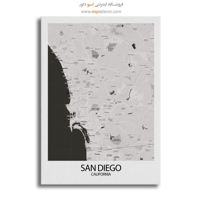سن دیگو کالیفرنیا - تابلو بوم نقشه