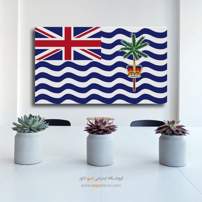 قلمرو بریتانیا در اقیانوس هند - تابلو بوم پرچم کشورها