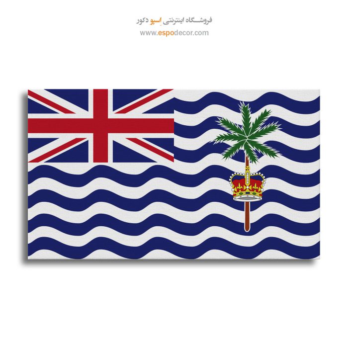 قلمرو بریتانیا در اقیانوس هند - تابلو بوم پرچم کشورها