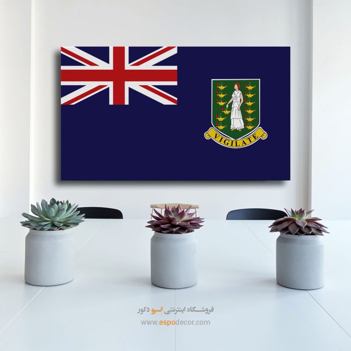 جزایر ویرجین بریتانیا - تابلو بوم پرچم کشورها