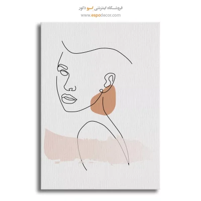 تابلو بوم طرح گل خطی