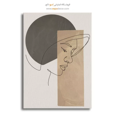 خرید تابلو خطی اندام زن