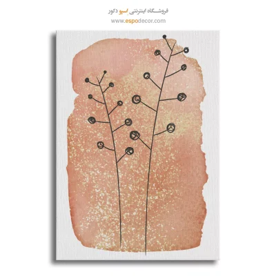 تابلو طراحی خطی انتزاعی