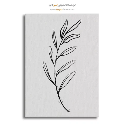 تابلو طراحی خطی گل