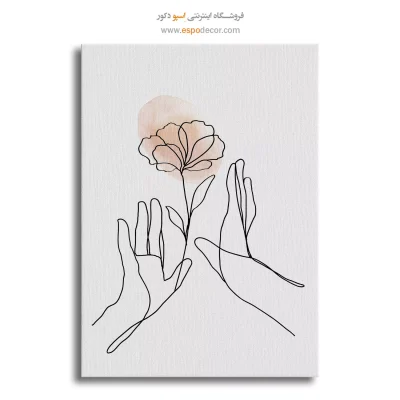 خرید تابلو بوم طراحی خطی