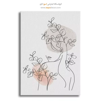 تابلو طراحی خطی طلایی