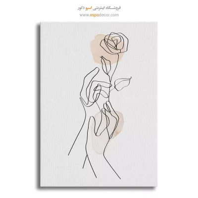 تابلو طراحی خطی طلایی