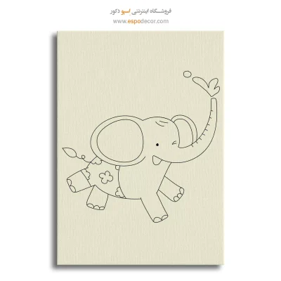 تابلو طراحی خطی انتزاعی