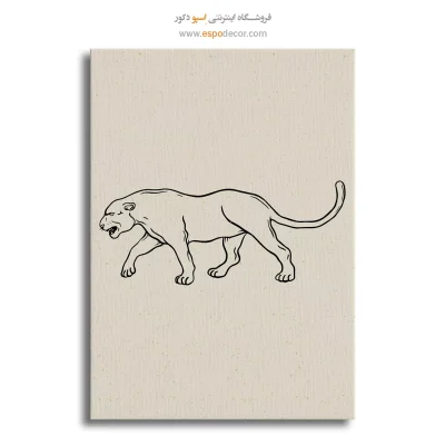 تابلو طراحی خطی انتزاعی
