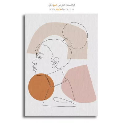 تابلو بوم طرح گل خطی