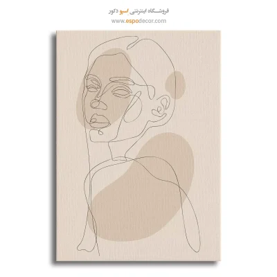 تابلو طراحی خطی انتزاعی