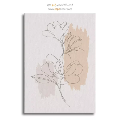 تابلو بوم طرح پرتره خطی زن