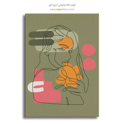 تابلو طراحی خطی انتزاعی