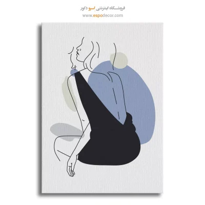 تابلو طراحی خطی انتزاعی