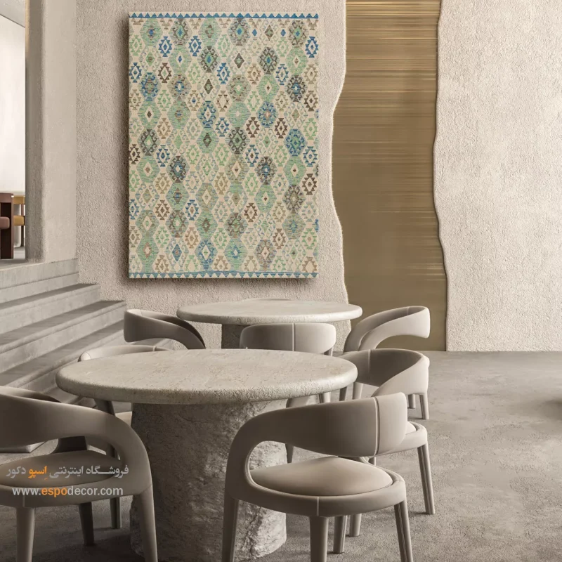 تابلو بوم گلیم افغانی با چاپ دقیق و طبیعی