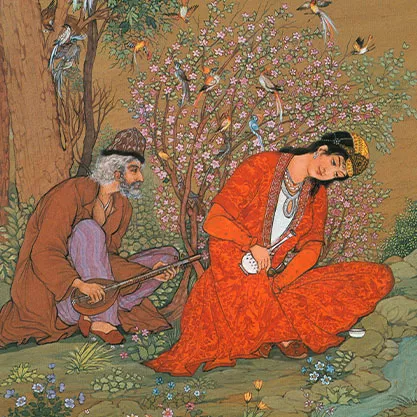 خرید تابلو بوم نقاشی حسین بهزاد