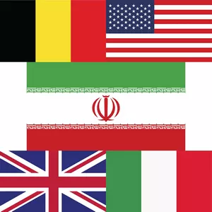 خرید تابلو بوم پرچم کشورها