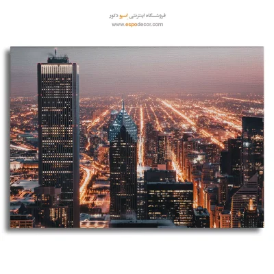 خرید تابلو شهر شیکاگو