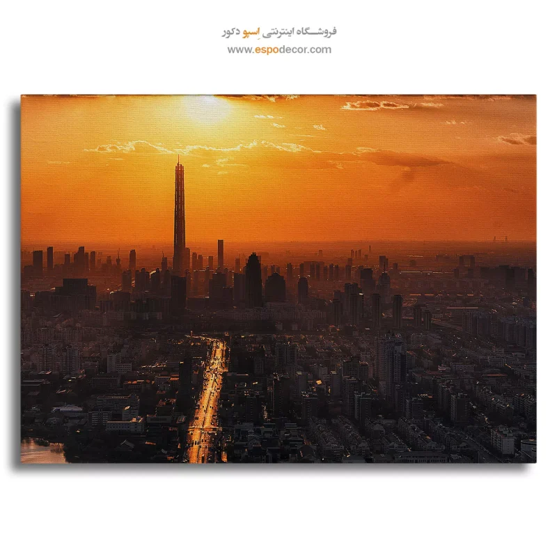 خرید تابلو با تصاویر غروب