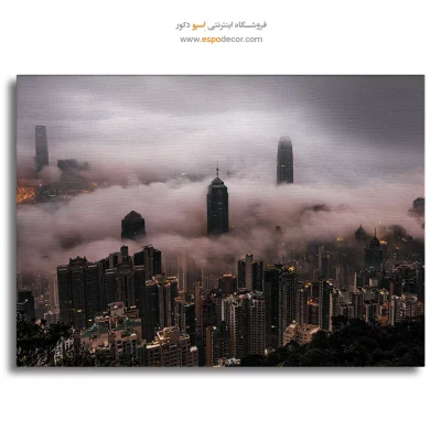 تابلو آسمان ابری لندن