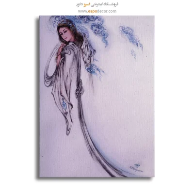 بوم کنواس مخلوق توهم اثر استاد فرشچیان,تابلو
