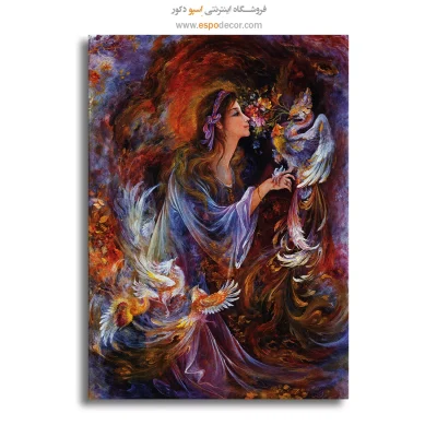 بوم کنواس عطر جذاب اثر استاد فرشچیان,تابلو