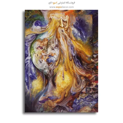 بوم کنواس سفر ابدی است,خرید تابلو