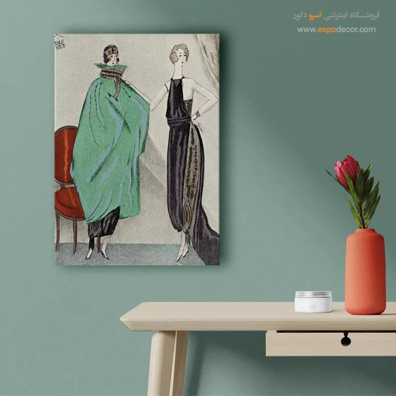 تابلو دخترانه فشن مدرن برای دیوار اتاق
