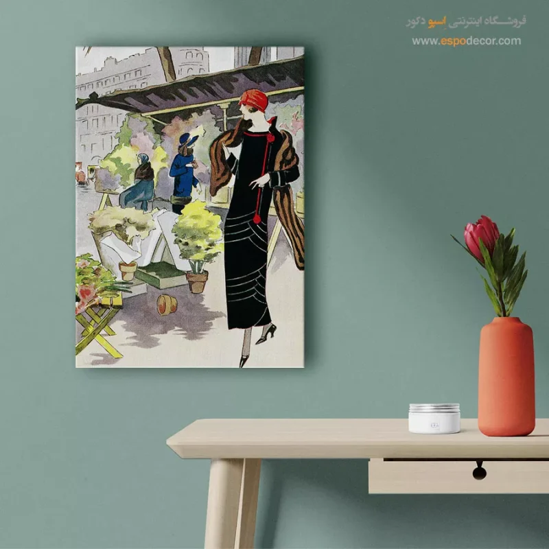 تابلو استایل زنانه کلاسیک برای کادو تولد