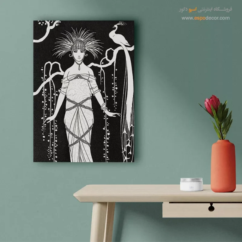 تابلو طراحی لباس زنانه خاص برای اتاق خواب مدرن