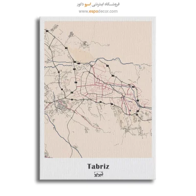 نقشه شهر تبریز