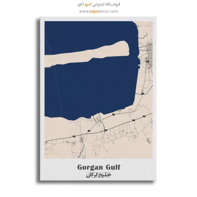نقشه شهر خلیج گرگان