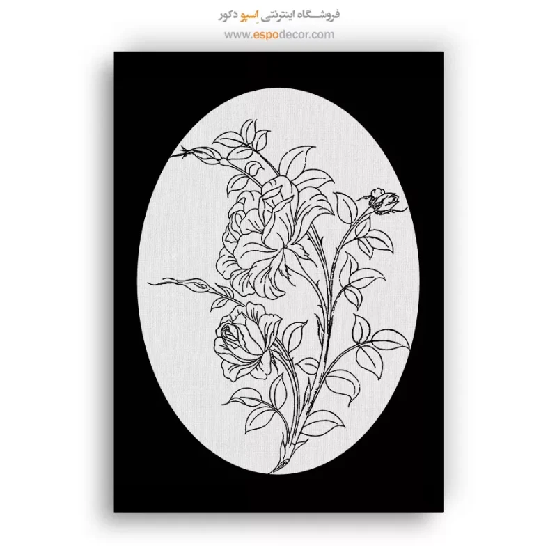 تابلو هنری خطی با طراحی ساده