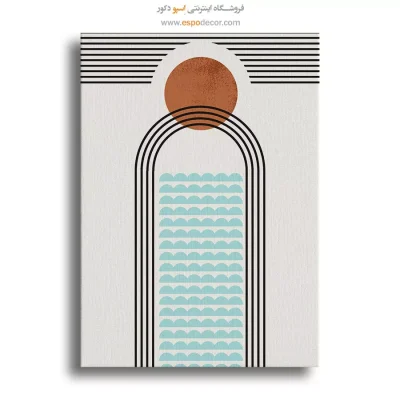 تابلو مینیمال رنگی زیبا