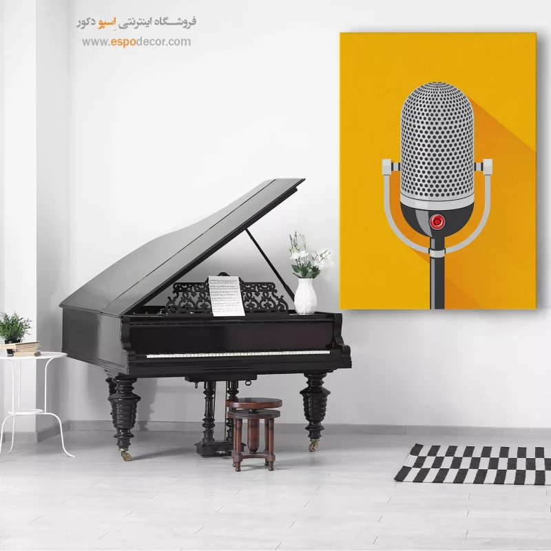 خرید تابلو هنری موزیک