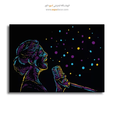 تابلو چهره خواننده مدرن