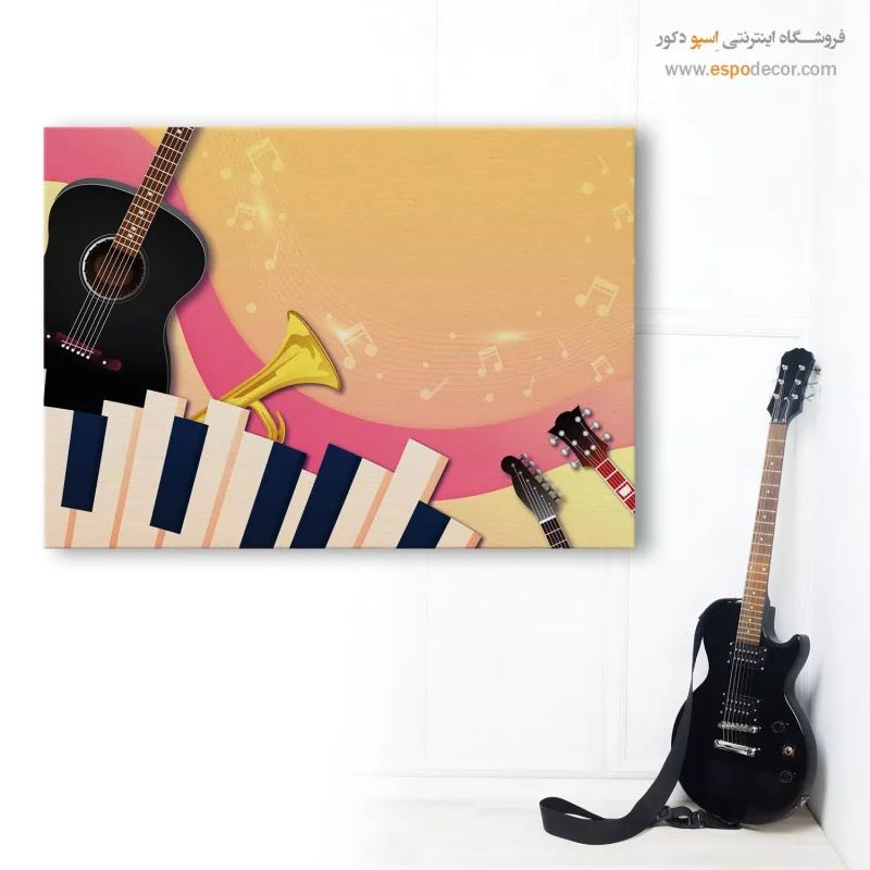 تابلو با تصویر نت