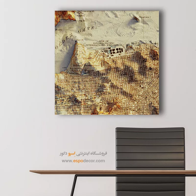تابلو نقشه توپوگرافی - Image 4