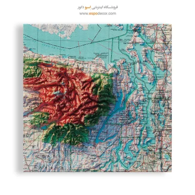تابلو نقشه توپوگرافی