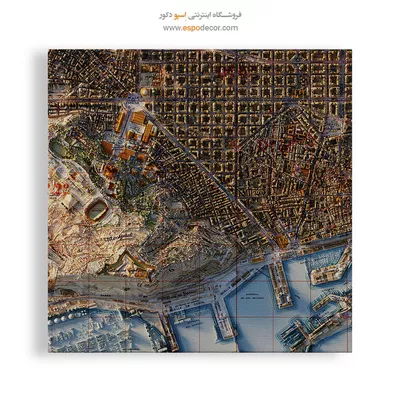 تابلو نقشه توپوگرافی