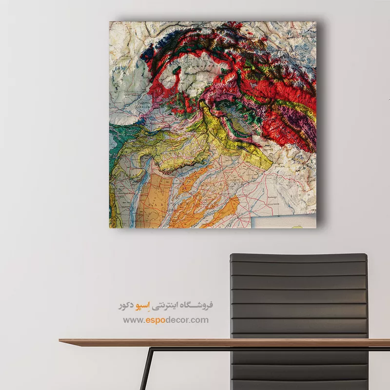 تابلو نقشه توپوگرافی - Image 4
