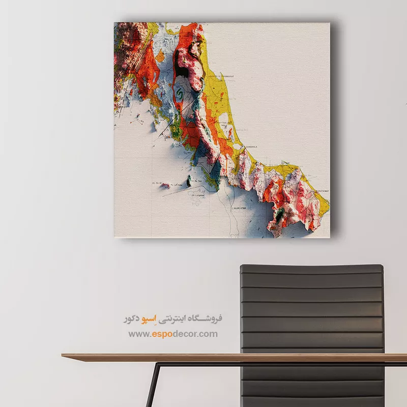 تابلو نقشه توپوگرافی - Image 4