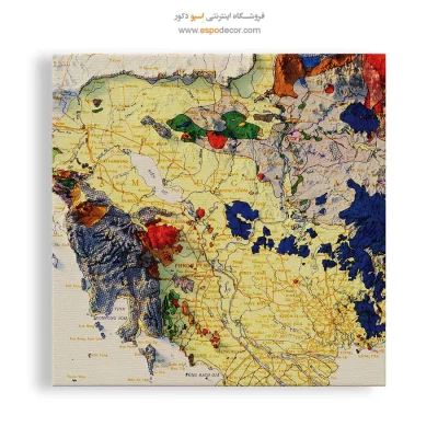 تابلو نقشه توپوگرافی