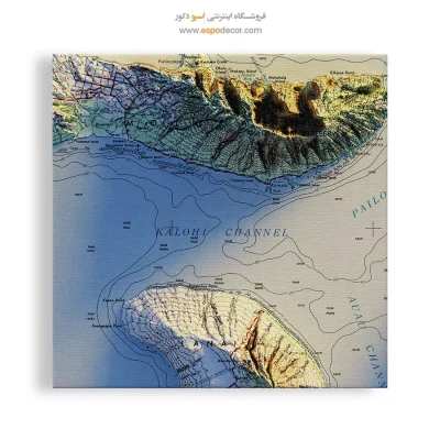 تابلو نقشه توپوگرافی